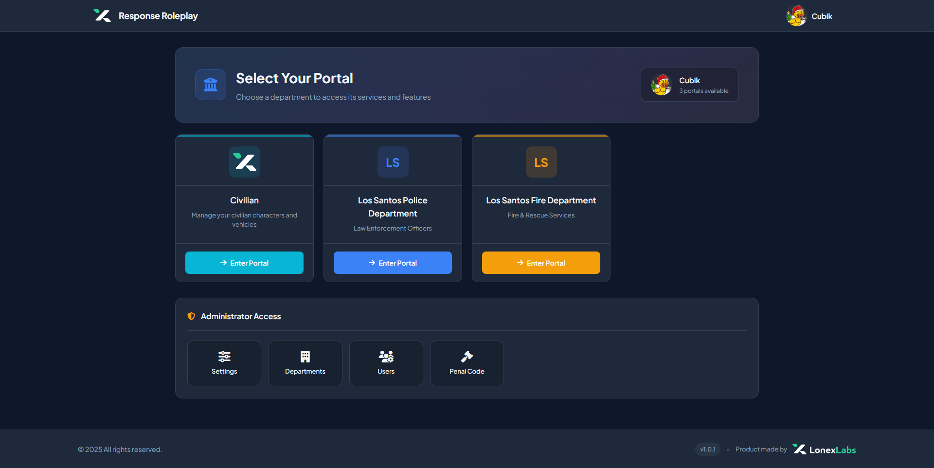 User Portal