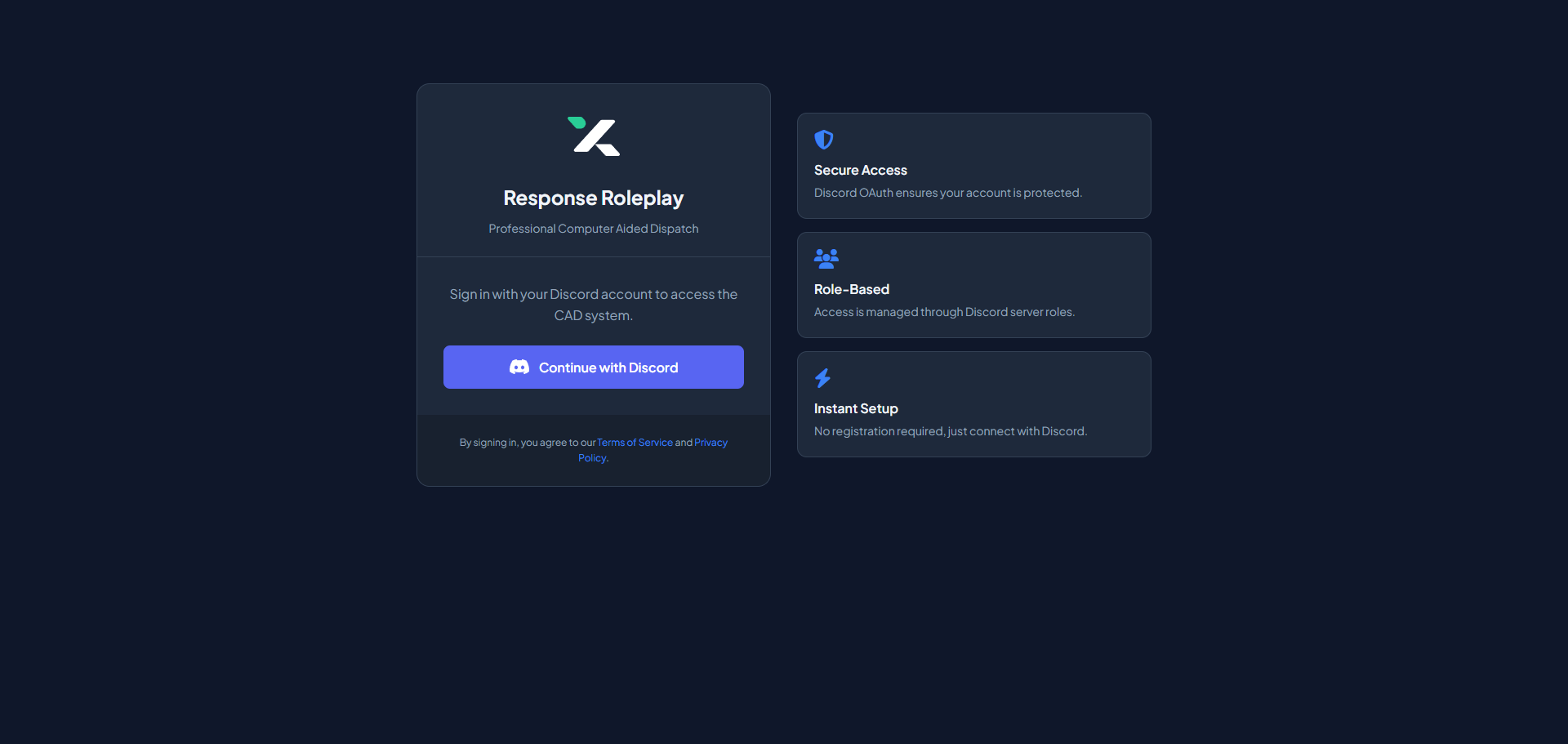 Login Screen
